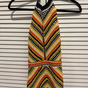 sass & bide Vibrant Beaded Backless Dress